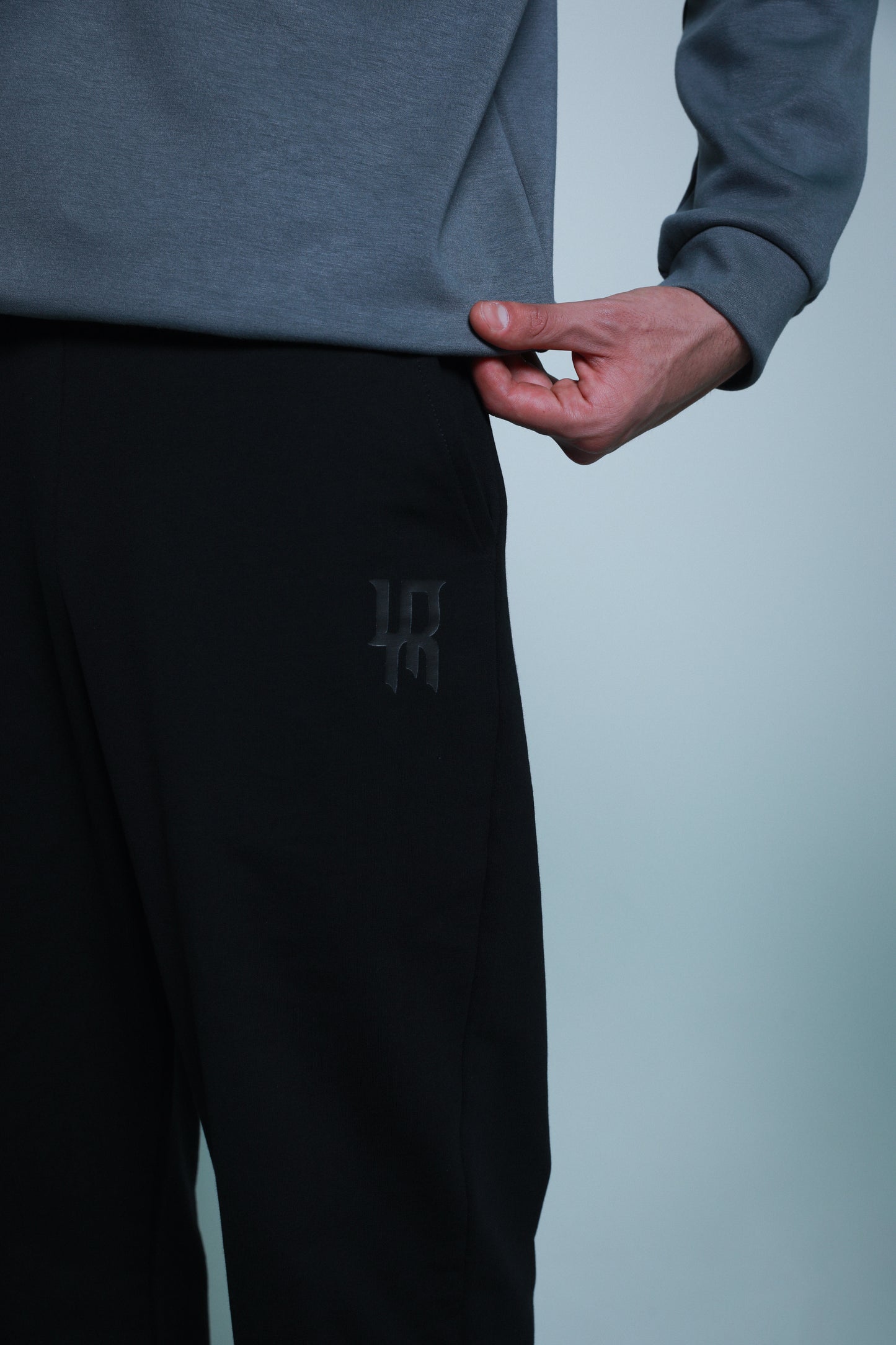 "AG" logo-print cotton track pants