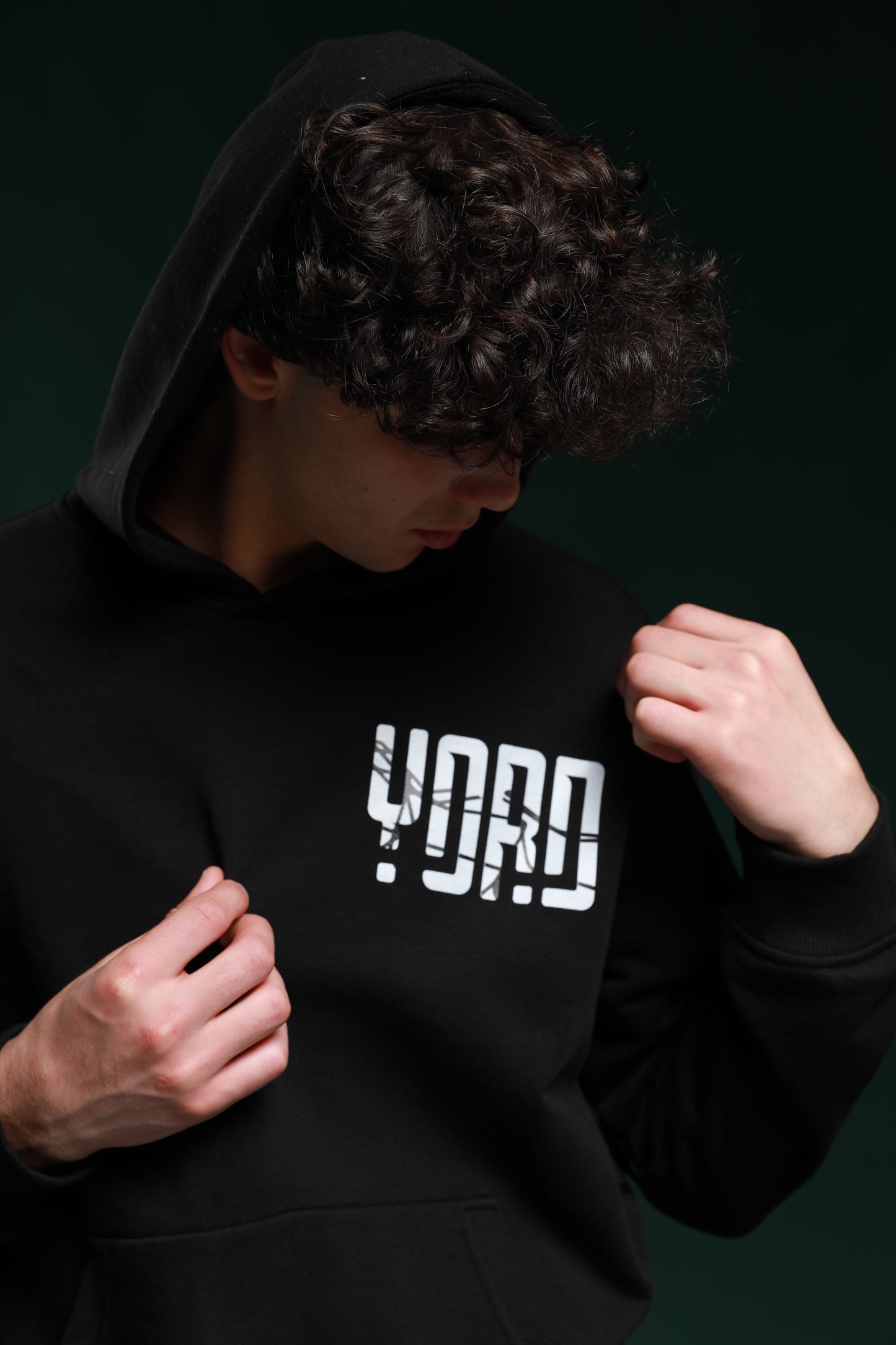 "51" logo-print cotton hoodie