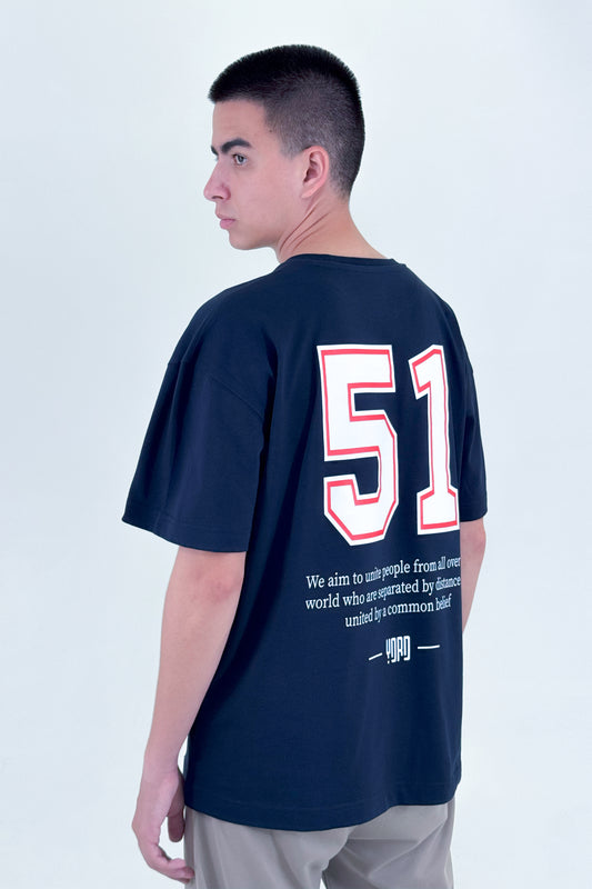 “51” Logo Cotton T-Shirt