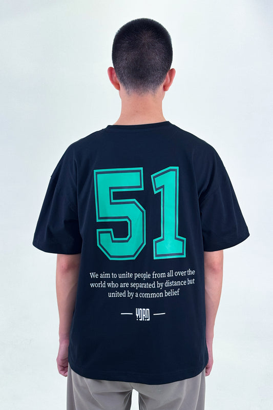 “51” Logo Cotton T-Shirt