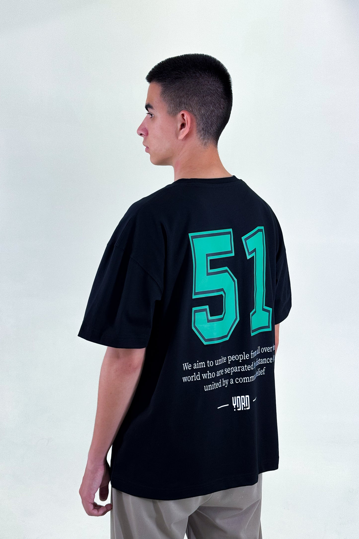 “51” Logo Cotton T-Shirt