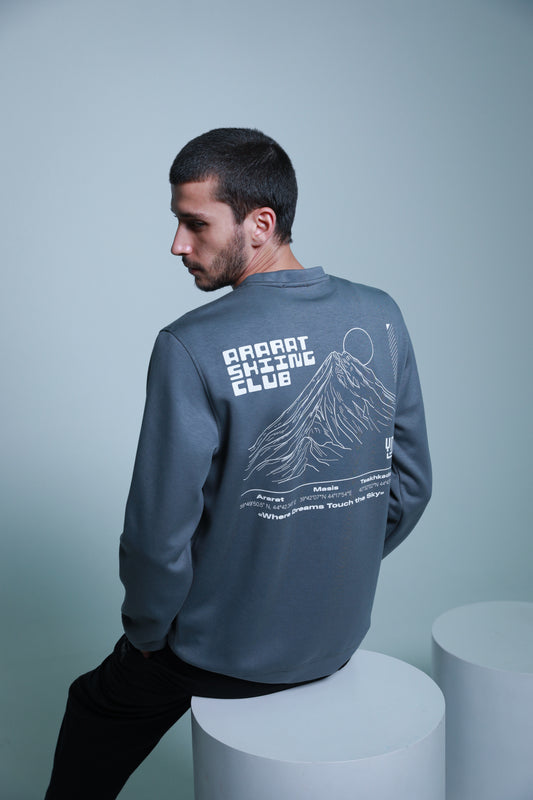 "Ararat Skiing Club" cotton sweatshirt