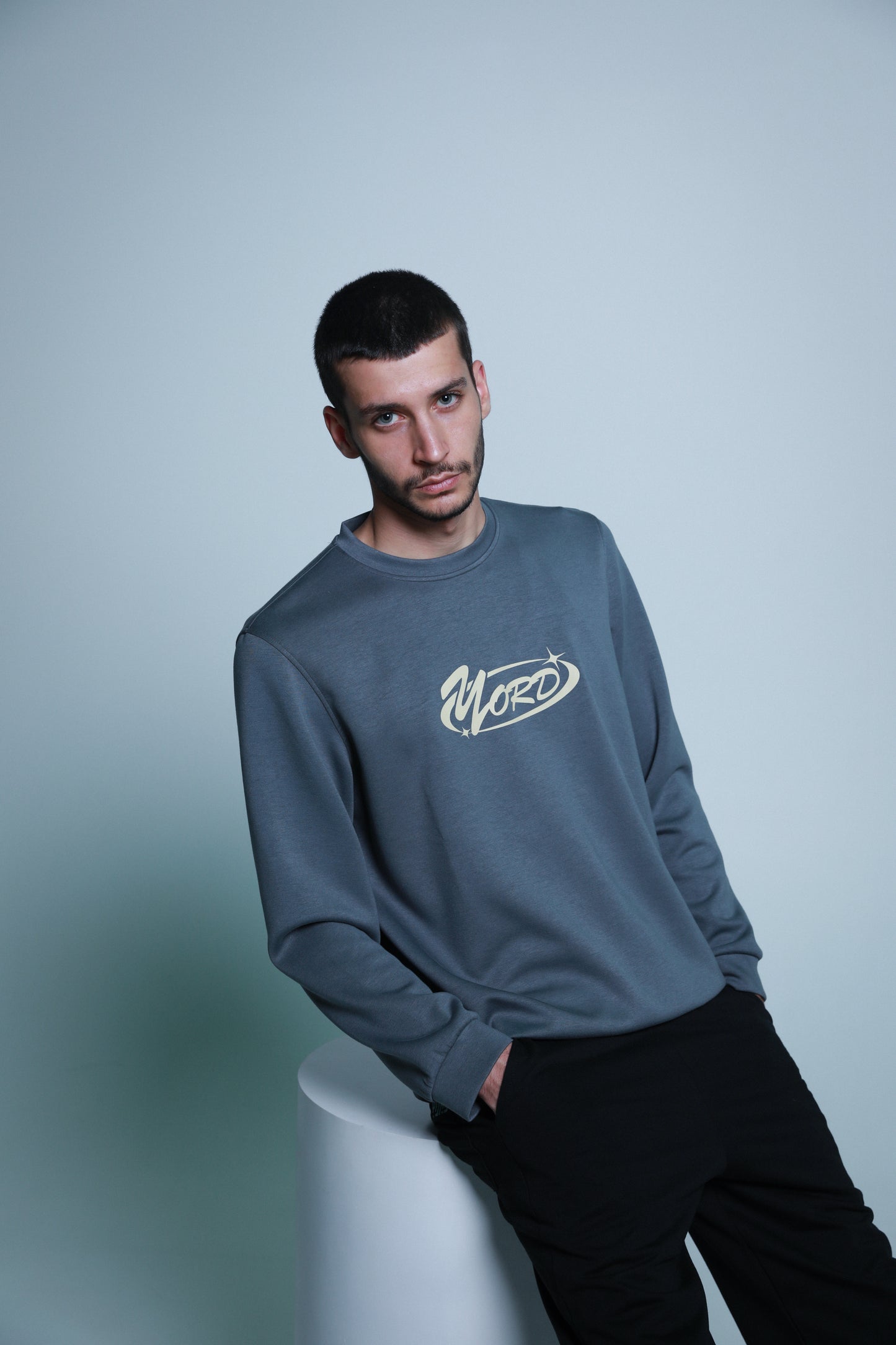 "Star" logo-print cotton sweatshirt