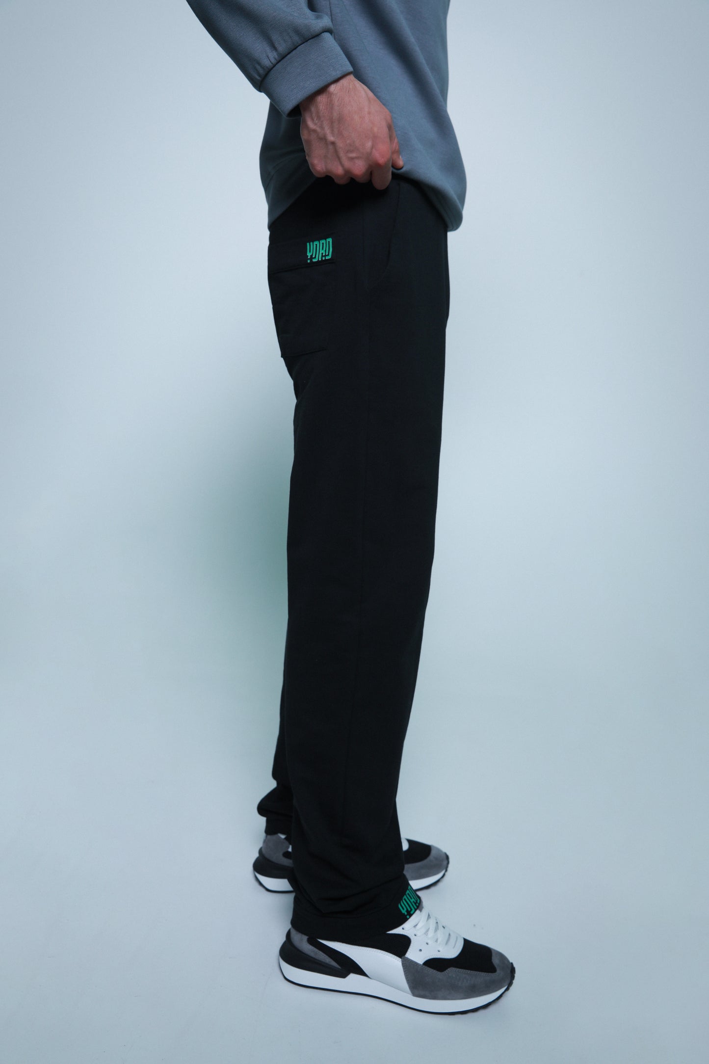 "AG" logo-print cotton track pants