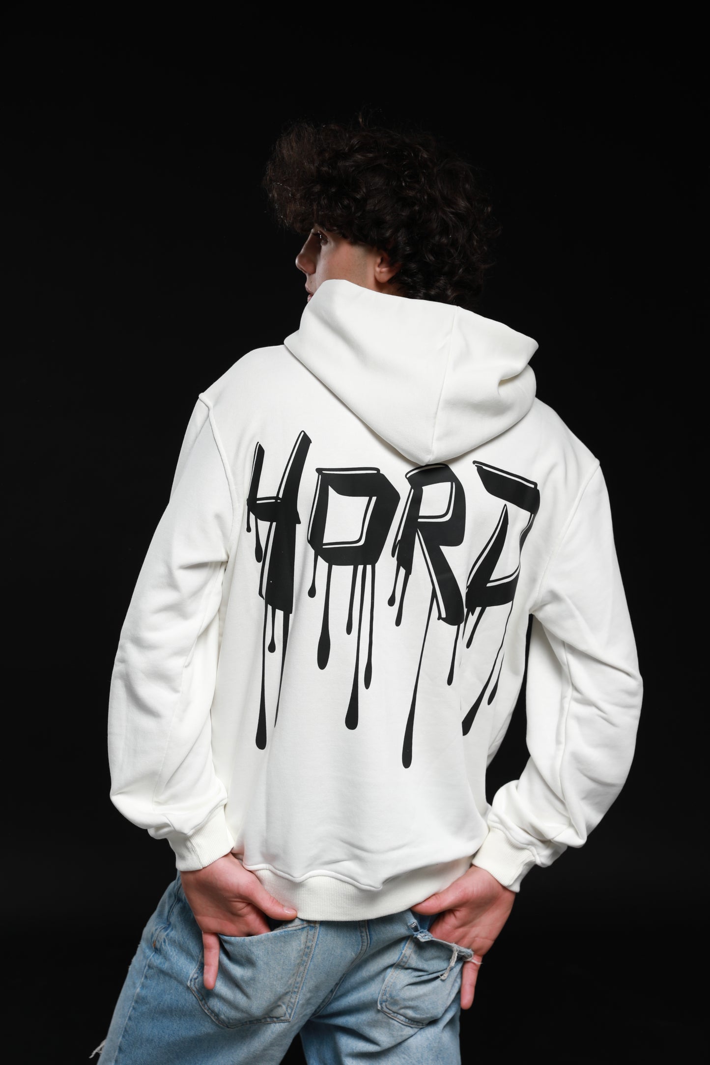 "Diamond" monogram-print cotton hoodie