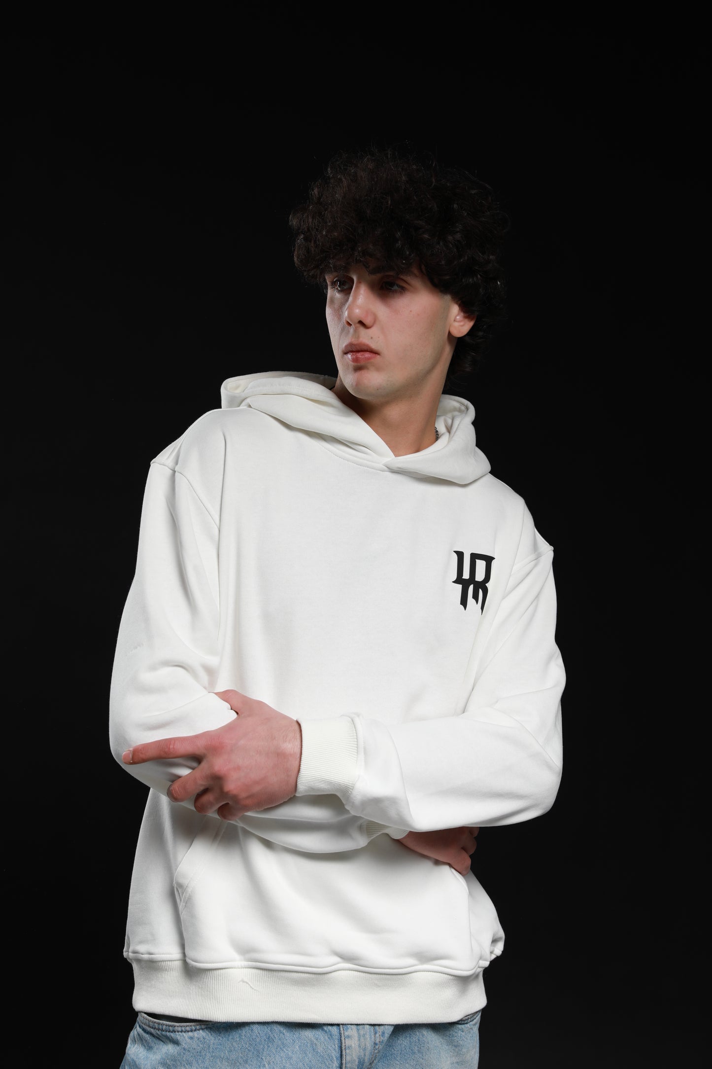 "Diamond" monogram-print cotton hoodie